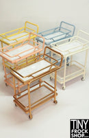 12" Fashion Doll Rolling Cart with Mother Of Pearl - More Colors