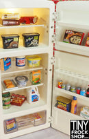 12" Fashion Doll Light Up Metal Refrigerator - More Colors