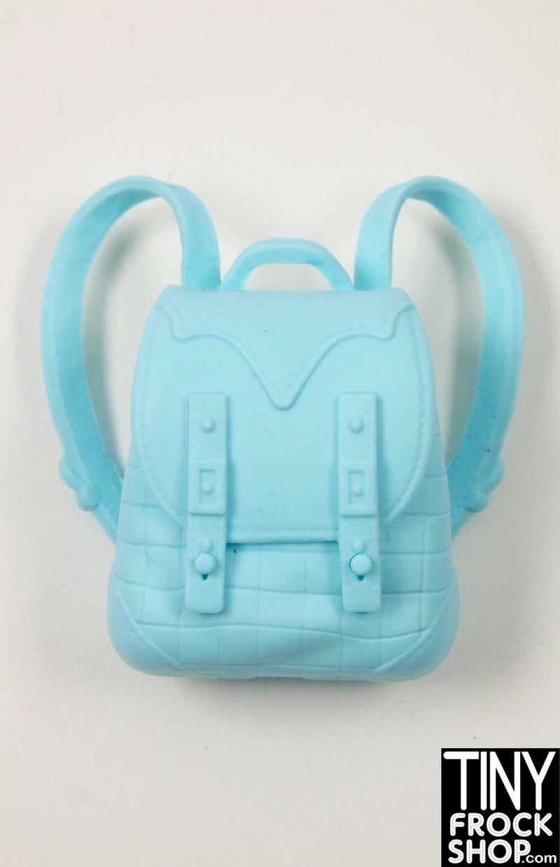 12 Inch Fashion Doll Blue Backpack - TinyFrockShop.com