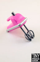 12 Inch Fashion Doll Chrome And Pink Working Handmixer - New - TinyFrockShop.com