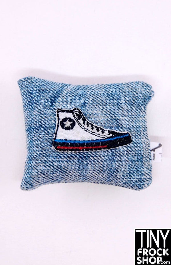 12" Fashion Doll Hi Top Denim Sneaker Pillow by Dress that Doll