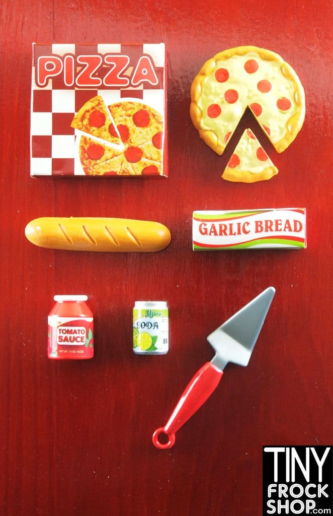 12 Inch Fashion Doll Italian Pizza Party Food Set - New - TinyFrockShop.com