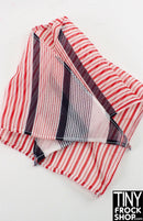 12" Fashion Doll Micro Striped Cotton Long Scarf by Pam Maness
