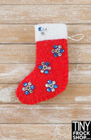 12" Fashion Doll Red Christmas Stockings By Ash Decker - 3 Styles