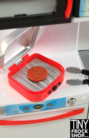 12 Inch Fashion Doll Silver And Red Indoor Grill - New - TinyFrockShop.com