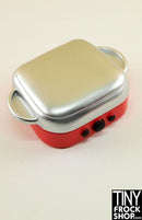 12 Inch Fashion Doll Silver And Red Indoor Grill - New - TinyFrockShop.com