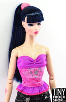 12" Fashion Doll Strapless Star Top with Peplum