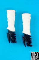 12" Fashion Doll Jagged Shoes With Attached Tall Socks