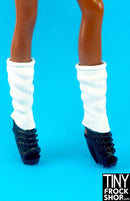 12" Fashion Doll Jagged Shoes With Attached Tall Socks