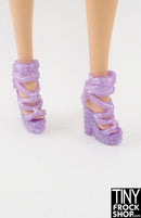 12" Fashion Doll Pearllized Lavendar Stud Heels