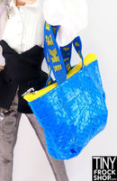 12" Fashion Doll IKEA Blue Bag