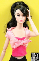 12" Fashion Doll Pink Sparkle Tie Top
