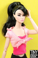 12" Fashion Doll Pink Sparkle Tie Top
