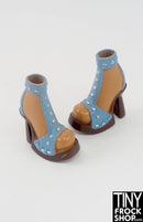 12" Fashion Doll  T Strap Studded Heels