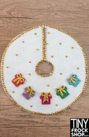 12" Fashion Doll White Christmas Tree Skirts by Dress that Doll