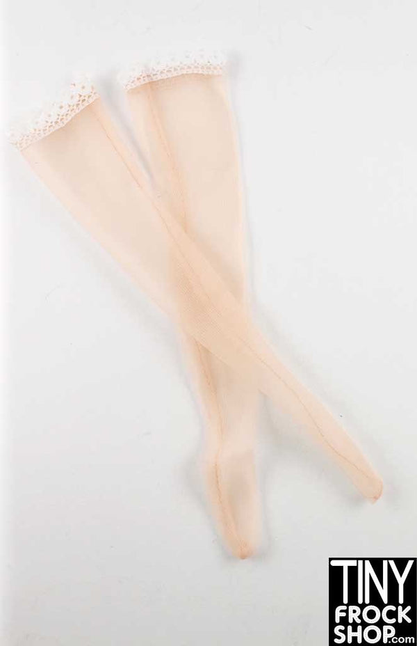 16 Inch Doll Caucasian Tall Nylon Stockings
