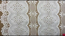 12" Fashion Doll F0073 White Eyelet Panel Fabric
