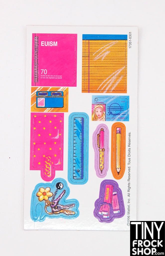 Barbie® Mattel Cardboard School Supplies