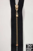 High Quality 3" Tiny Closed End Metal Teeth Doll Zippers - Size 0 - Tiny Frock Shop