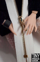 High Quality 3" Tiny Closed End Metal Teeth Doll Zippers - Size 0 - Tiny Frock Shop