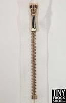 High Quality 4" Tiny Closed End Metal Teeth Doll Zippers - Size 1 - TinyFrockShop.com