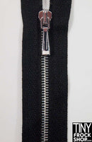 3" High Quality Tiny Open End Metal Teeth Doll Zippers - Size 1 - TinyFrockShop.com