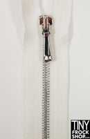 Barbie 4" High Quality Tiny Open End Metal Teeth Doll Zippers - Size 1 - TinyFrockShop.com