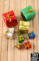 12 inch Fashion Doll Metallic Holiday Gifts - Pack Of 8! - Tiny Frock Shop