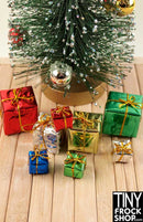 12 inch Fashion Doll Metallic Holiday Gifts - Pack Of 8! - Tiny Frock Shop