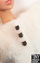 4mm Super Mini Metal 2 Hole Kitty Buttons - Pack of 10 Buttons - TinyFrockShop.com