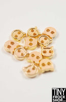 4mm Super Mini Metal 2 Hole Kitty Buttons - Pack of 10 Buttons - TinyFrockShop.com