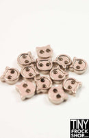 4mm Super Mini Metal 2 Hole Kitty Buttons - Pack of 10 Buttons - TinyFrockShop.com