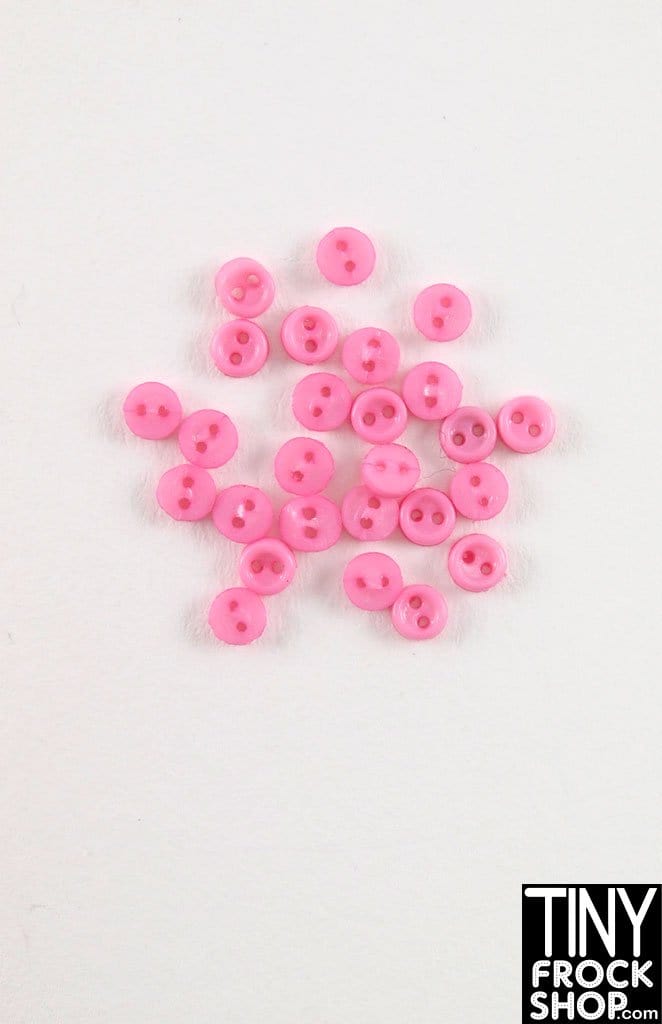3mm 12" Fashion Doll Super Mini 2 Hole Buttons - Pack of 10
