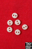4mm - Quality Mini Flat Chunk Buttons - Pack Of 6 - Tiny Frock Shop