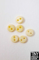 4mm - Quality Mini Flat Chunk Buttons - Pack Of 6 - Tiny Frock Shop