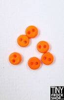 4mm - Quality Mini Flat Chunk Buttons - Pack Of 6 - Tiny Frock Shop