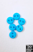 4mm - Quality Mini Flat Chunk Buttons - Pack Of 6 - Tiny Frock Shop