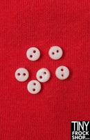 4mm - Quality Mini Flat Chunk Buttons - Pack Of 6 - Tiny Frock Shop