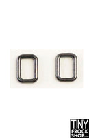 5MM - 12" Fashion Doll Mini Metal Rectangle Rings