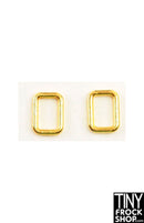 5MM - 12" Fashion Doll Mini Metal Rectangle Rings