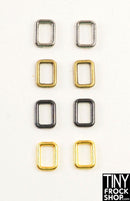 5MM - 12" Fashion Doll Mini Metal Rectangle Rings