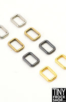 5MM - 12" Fashion Doll Mini Metal Rectangle Rings