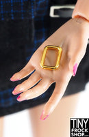 5MM - 12" Fashion Doll Mini Metal Rectangle Rings