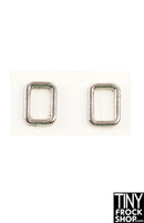 5MM - 12" Fashion Doll Mini Metal Rectangle Rings