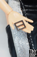 5mm 12" Fashion Doll Square Metal Buckles