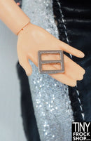 5mm 12" Fashion Doll Square Metal Buckles