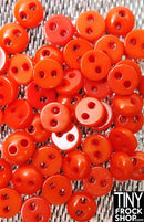 5mm - High Quality Super Small Resin Tiny 2 Hole Buttons - 12 pcs - Tiny Frock Shop
