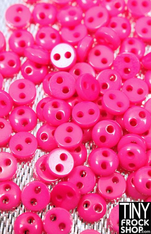 5mm - Barbie High Quality Super Small Resin Tiny 2 Hole Buttons - 12 pcs - Tiny Frock Shop