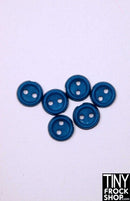 6mm - Flat Rim Buttons - Pack Of 6 - Tiny Frock Shop
