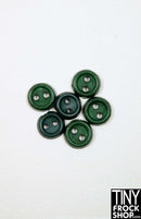 6mm - Flat Rim Buttons - Pack Of 6 - Tiny Frock Shop